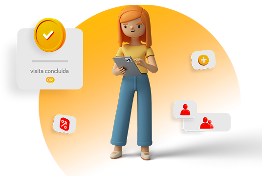 Seja efetivo no processo de visitas aos clientes