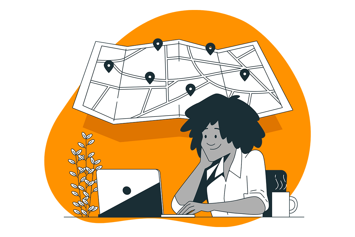 Roteirização de visitas e tarefas