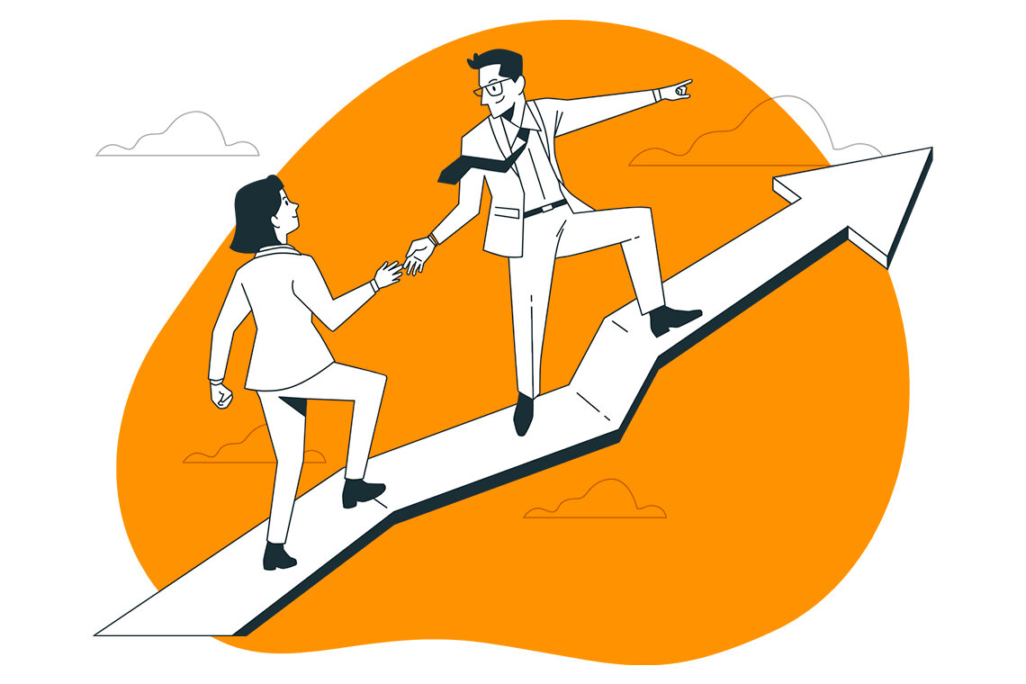 Indicativos que mostram a direção