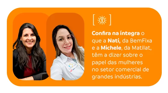 Mulheres à frente do setor comercial